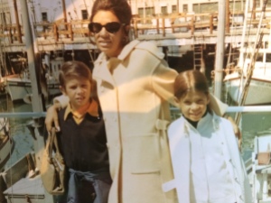 Brother and me with our mom about the time she assured me I was indeed born.